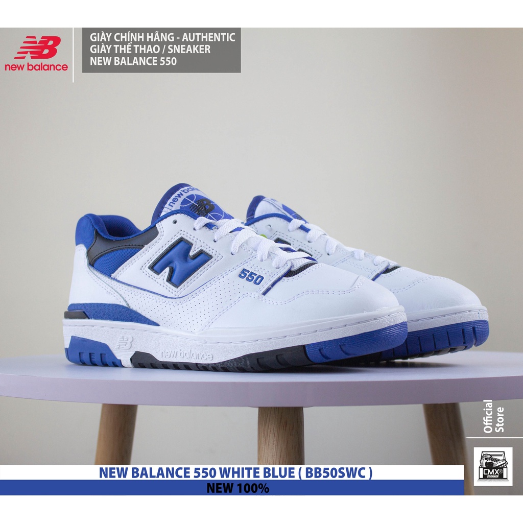 Giày New Balance 550 WHITE BLUE  - AUTHENTIC 100%