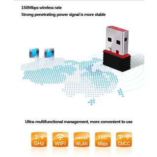 Mini WiFi Adapter 150M USB WiFi Antenna Wireless Computer Network Card