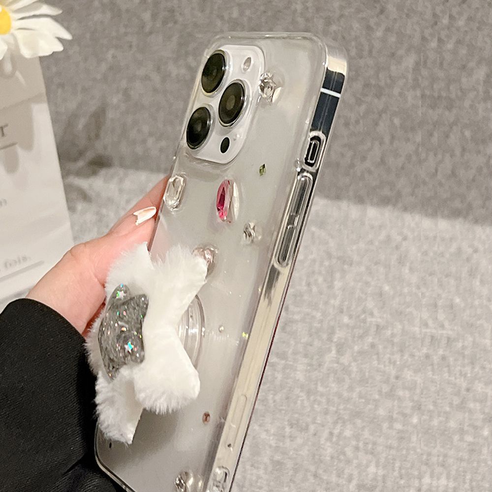 Ốp Điện Thoại TPU Mềm Lấp Lánh Có Giá Đỡ Cho IPhone 11 12 13 14 Pro Max