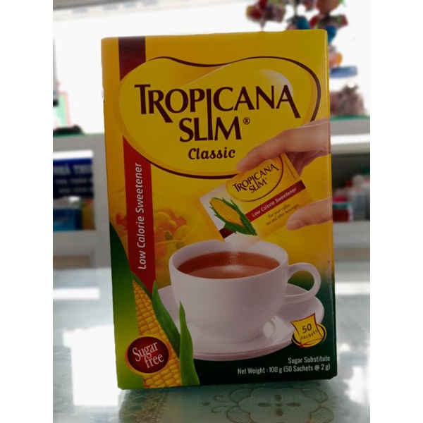 Đường ăn kiêng Tropicana Slim Diabetics hộp 100g (50 gói x 2g)