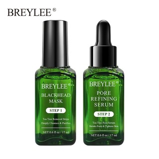 Bộ Mặt Nạ Và Serum Breylee Loại Bỏ Mụn Đầu Đen Và Se Khít Lỗ Chân Lông Hiệu Quả 17ml