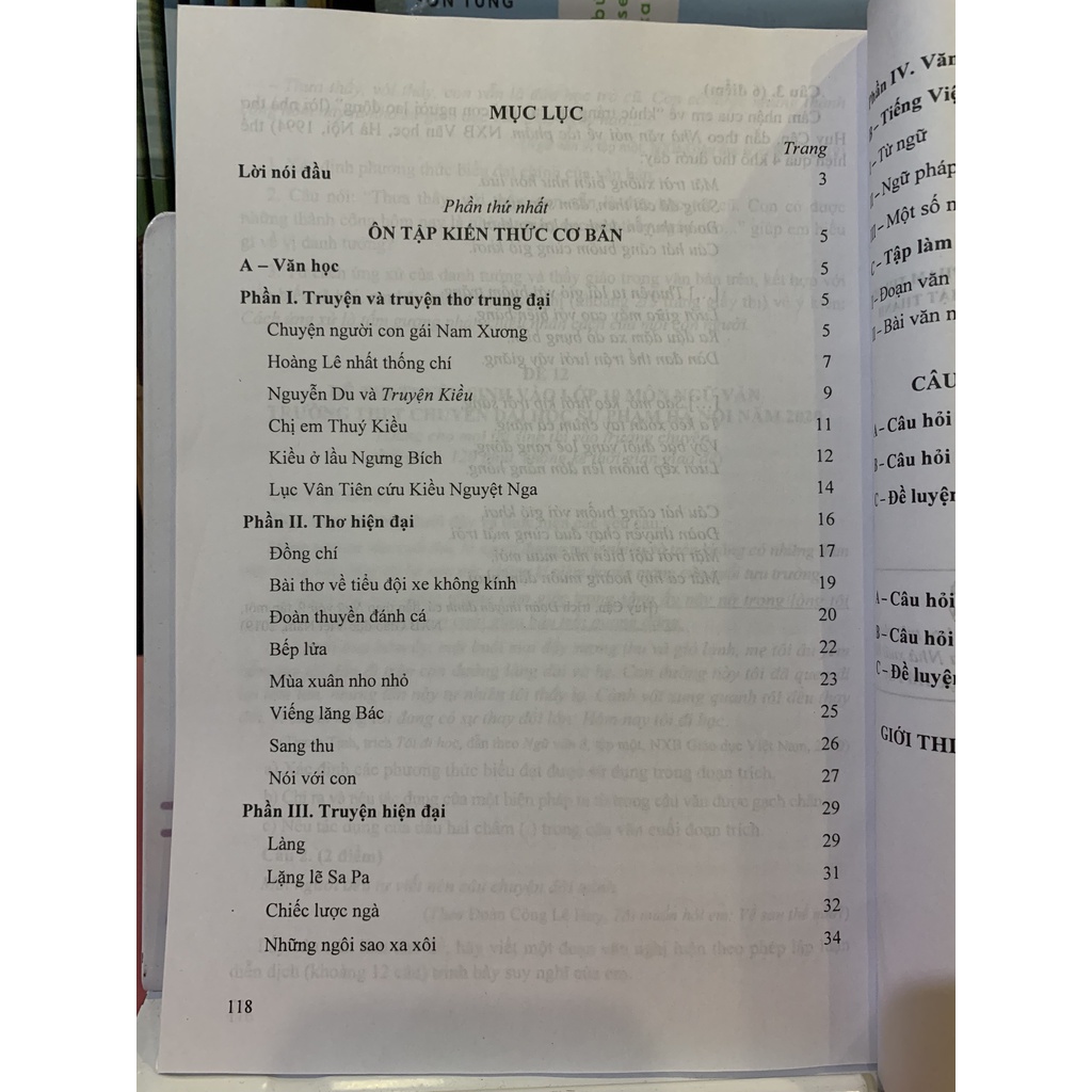 Sách Ôn tập thi vào lớp 10 môn ngữ văn