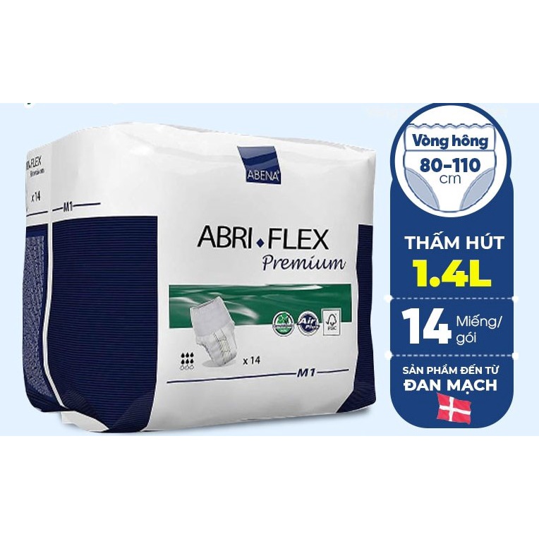 Tã quần người lớn Abena Abri Form Premium thấm hút 1400-2400ml NK Đan Mạch (14 miếng/gói)