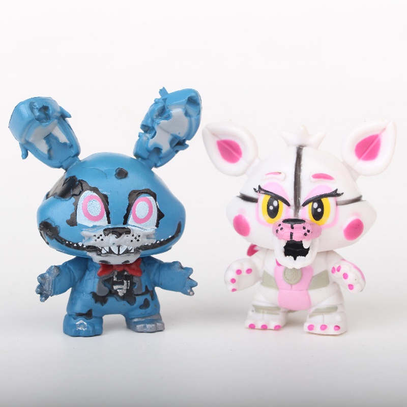 Set 8 Mô Hình Nhân Vật Phim Five Nights at Freddy 'S Freddy Bonnie Chica Foxy Freddy Fazbear' S 6-8cm