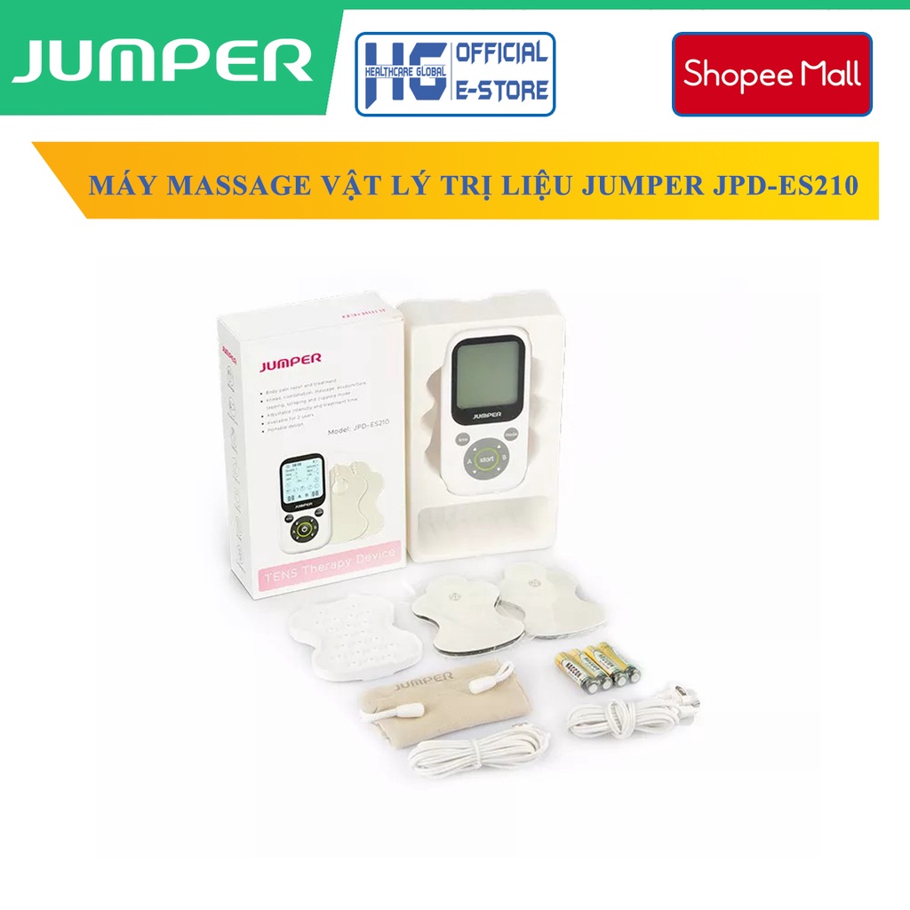 Máy Massage Xung Điện Vật Lý Trị Liệu Công Nghệ TENS Jumper JPD-ES210 | Kích Thích Thần Kinh Và Cơ Bằng Xung Điện Qua Da