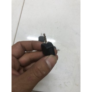 Đầu jack chia âm thanh cổng 3.5 mm 1 ra 2 cổng 3.5mm