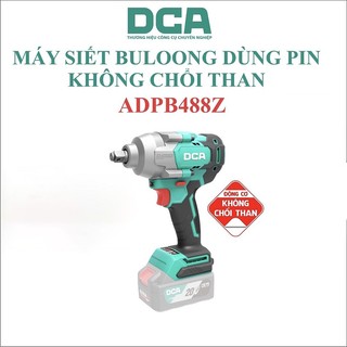 Máy siết buloong không chổi than dùng pin DCA ADPB488Z, Không kèm sạc, pin, Bảo hành 6 tháng