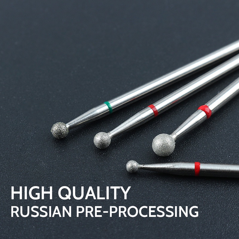 Đầu mài móng Mỹ Nail Mũi Khoan Móng Kích Thước 3 / 32 #" Mũi Khoan Tròn Làm Sạch Da Chết Cho Móng Tay Chuyên Nghiệp 0603369