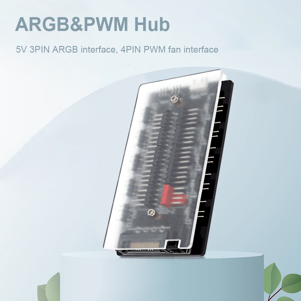 Hub Chia Cổng Kết Nối Usb 10 Trong 1 ARGB PWM Dành Cho Khung Gầm Ốp PC