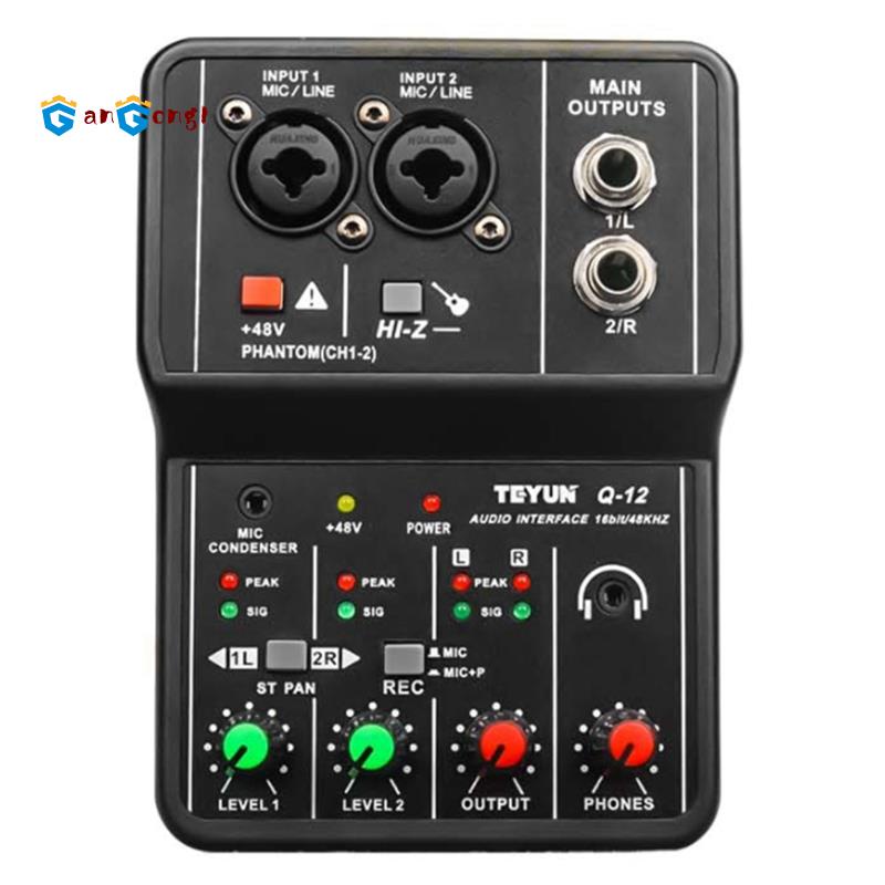 Bảng Mạch Âm Thanh TEYUN Q-12 Giao Diện 4 Kênh 48V Chuyên Dụng Cho Máy Tính Thẻ