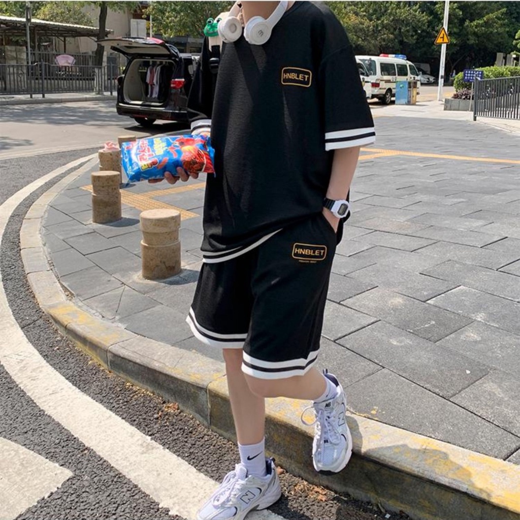 Bộ Quần Áo Thun Nam Mùa Hè "HNBLET" Style Hàn Quốc Trend 2024 sozo SET NAM 90000161C5
