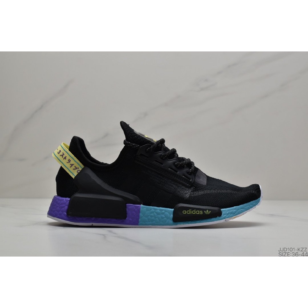 Giày Thể Thao NMD R1 Boost V2 Clover Phối Lưới Thoáng Khí Nhiều Màu Dạ Quang Cho Nữ