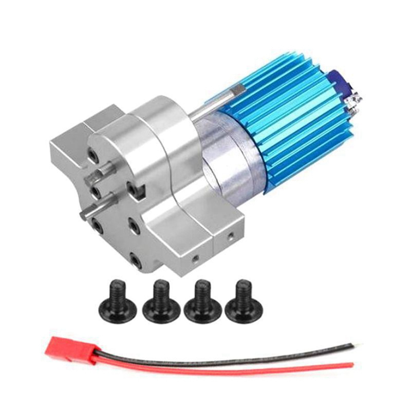 Động Cơ Một Nửa Kapika GM 370 Răng Kim Loại Màu Xanh Dương Cho MN WPL