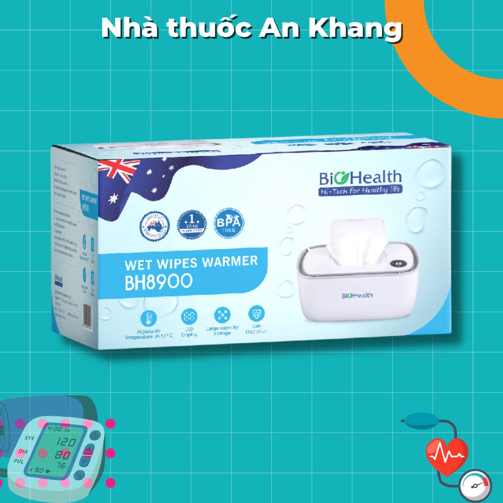 Máy làm ấm khăn ướt BioHealth BH8900 ủ ấm tới 80 khăn ướt tiện lợi nhỏ gọn