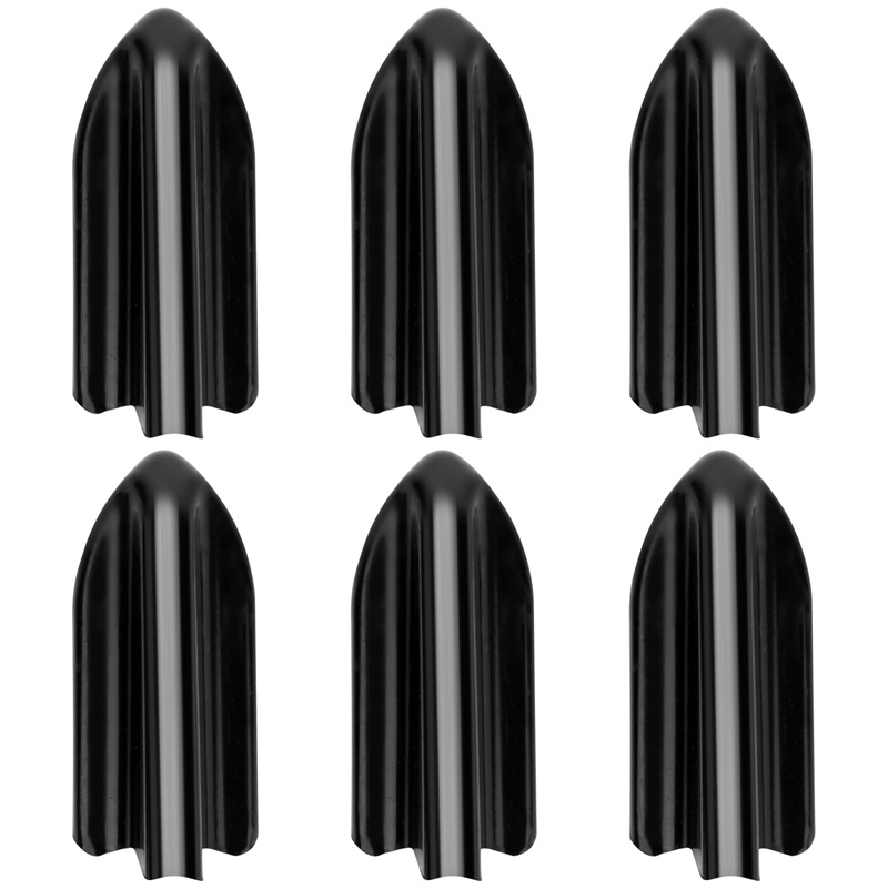 Set 6 Phụ Kiện Hình Vây Cá Mập Màu Đen Trang Trí Mui Xe Ô Tô