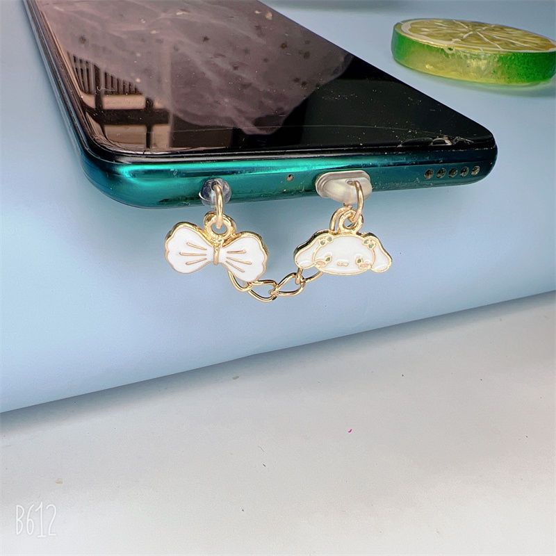 Nút Cắm Chống Bụi Kiểu Dáng Hoạt Hình Dễ Thương Trang Trí Điện Thoại Di Động