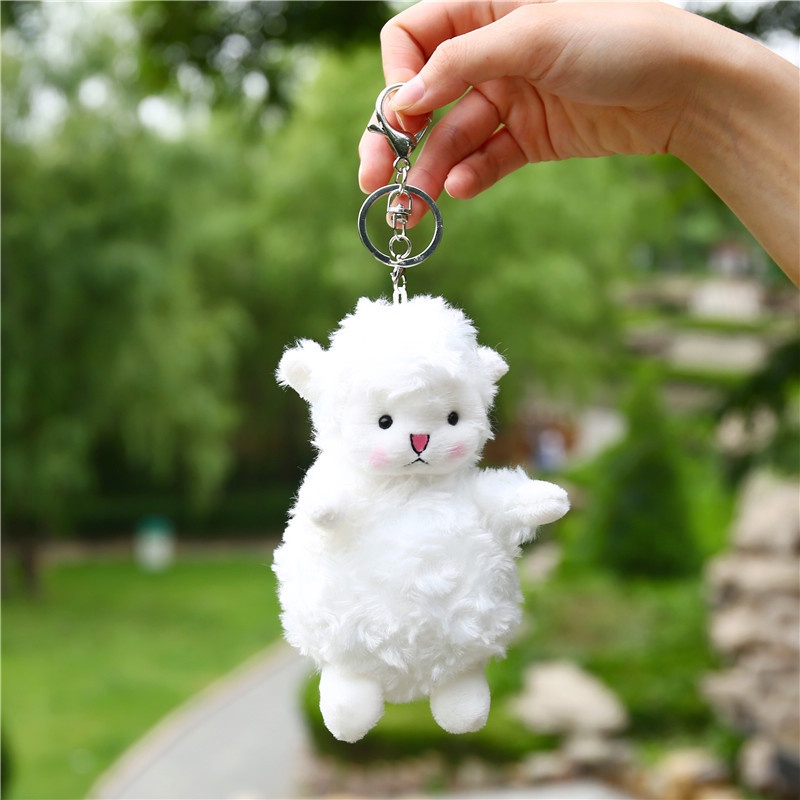 Móc Khóa Cừu Nhồi Bông Dễ Thương