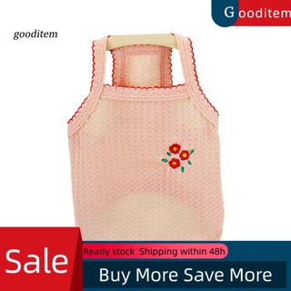 [Gooditem] Áo Hai Dây Thêu Hoa Thoáng Khí Cho Thú Cưng