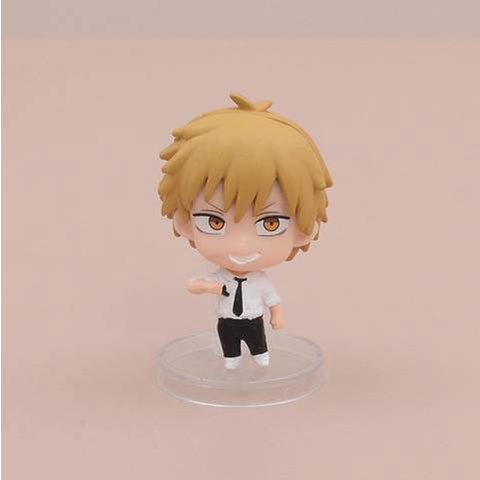Set 6 Mô Hình Mô Phỏng Nhân Vật Phim Hoạt Hình Chainsaw Man Denji Pochita Makima Power Aki