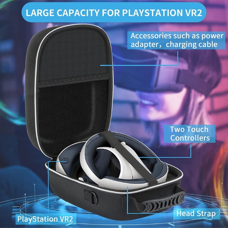 Túi Đựng Tai Nghe Bằng EVA Chống Sốc Cho PS VR2 Giá Đỡ