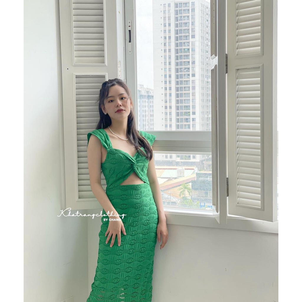 KT83-ĐẦM BODY NƠ CHÉO CUTOUT