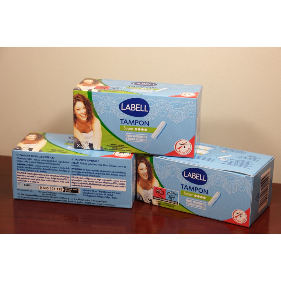 Tampon Labell dạng que ngày thường không cần đẩy 32M