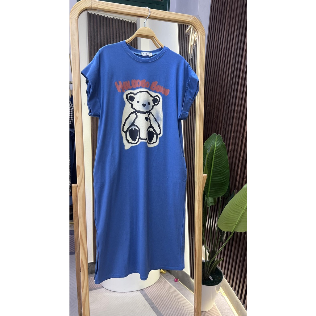 [ VCT145 ] Váy cotton thun hình gấu HuLu | BigBuy360 - bigbuy360.vn