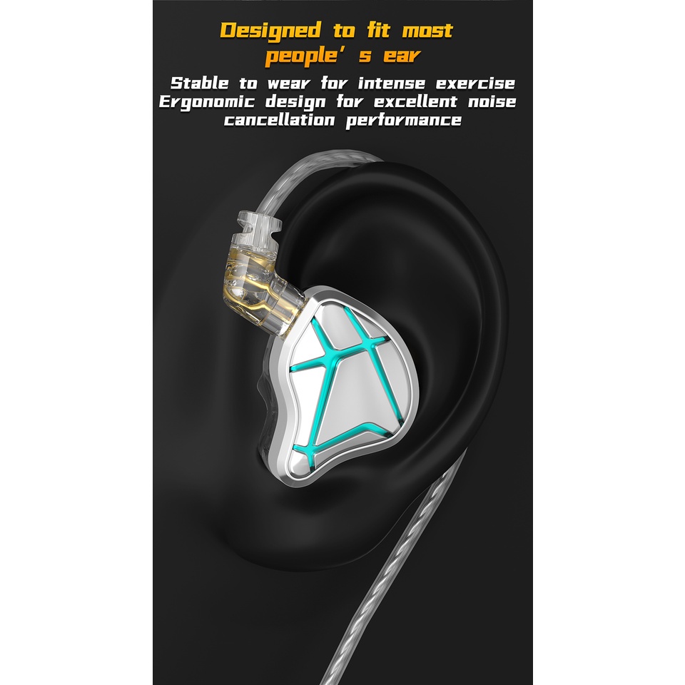 Kz Tai Nghe Nhét Tai Jack 12mm Có Micro Âm Thanh hifi Sống Động