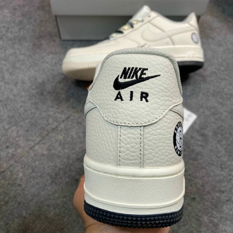 Giày Air Force 1 màu be sữa, Giày AF1 am duong hàng đẹp dành cho nam nữ dễ phối đồ siêu đẹp A249 Akali Sneaker