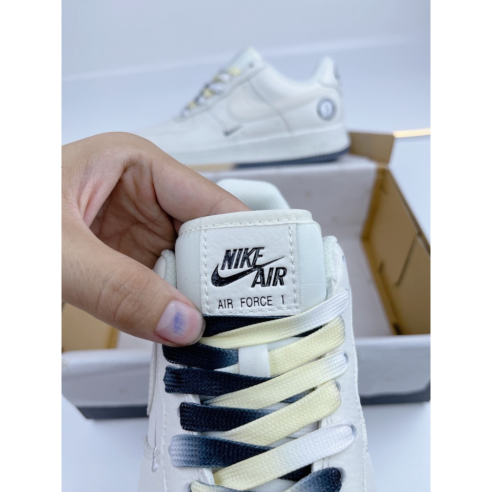 Giày_Nike Air Force 1 Low " Brooklyn " Sail Black , Giày AF1 âm dương chuẩn 1:1 Full Box&Bill
