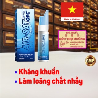Dung dịch vệ sinh mũi nước muối biển sâu - xịt mũi air sat opc