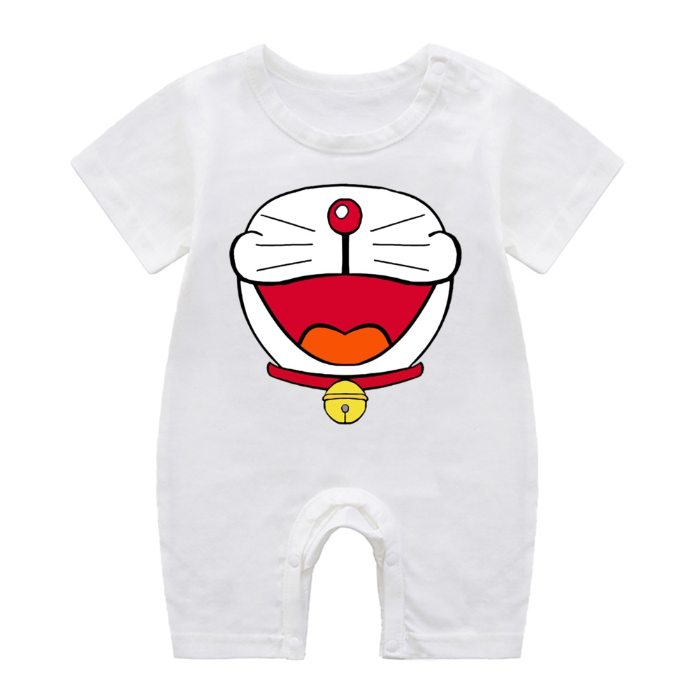 Doraemon Áo Liền Quần In Hình Doremon Đáng Yêu Cho Bé