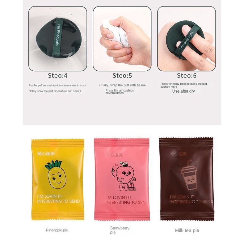 Mút Tán Kem Nền Trang Điểm Hình Tròn Mềm Mịn