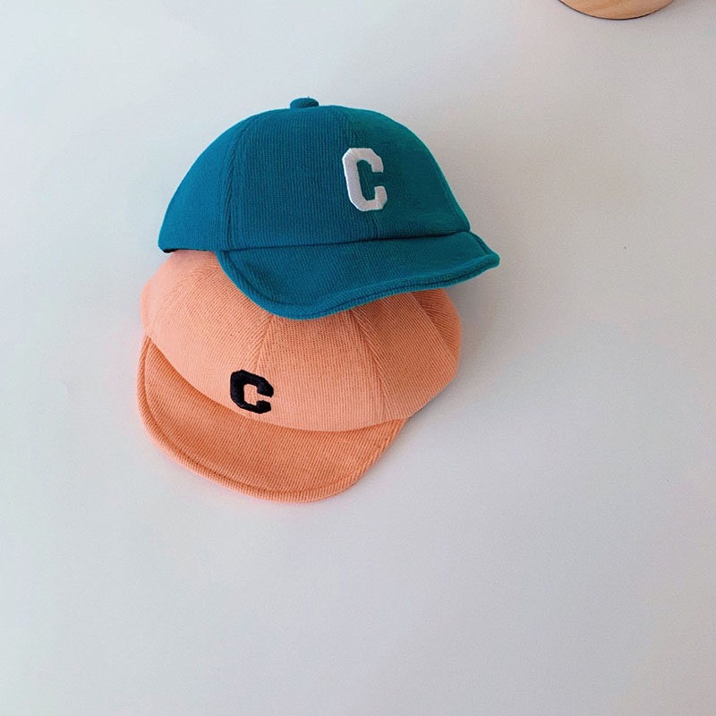 Mũ Lưỡi Trai Dệt Kim Thêu Chữ Có Thể Điều Chỉnh Kích Thước Cho Bé 1-3 Tuổi