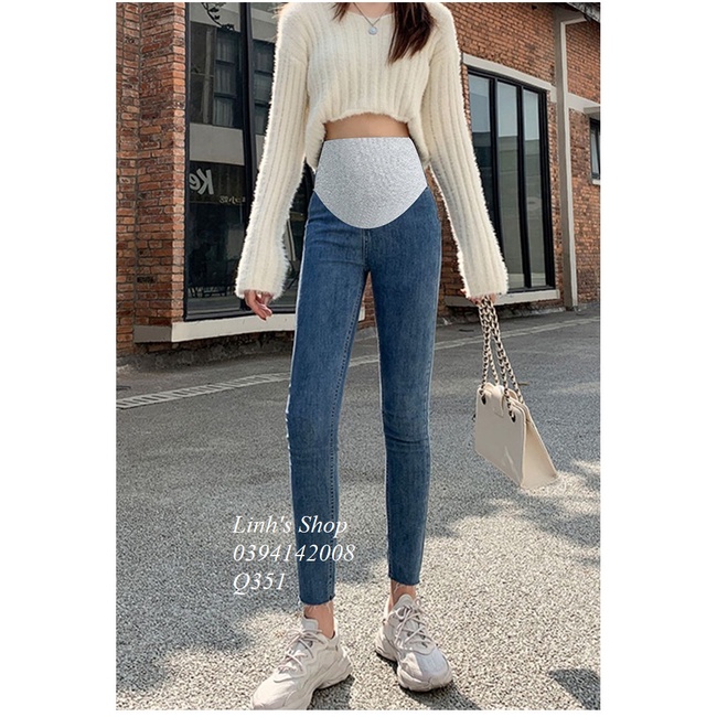 Quần Jean Bầu Mỏng Xinh Trẻ Trung Năng Động Q351