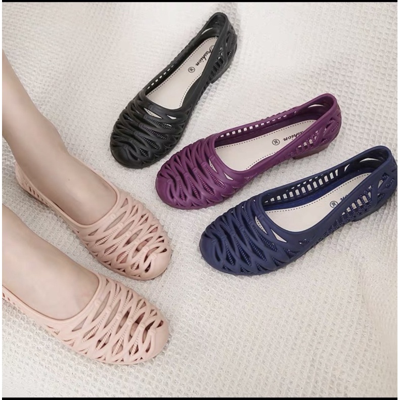 GIÀY ĐI MƯA 💖FREESHIP💖GIÀY BÚP BÊ THOÁNG KHÍ, CHỐNG NƯỚC ÊM CHÂN