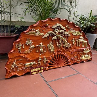 Tranh gỗ đồng quê