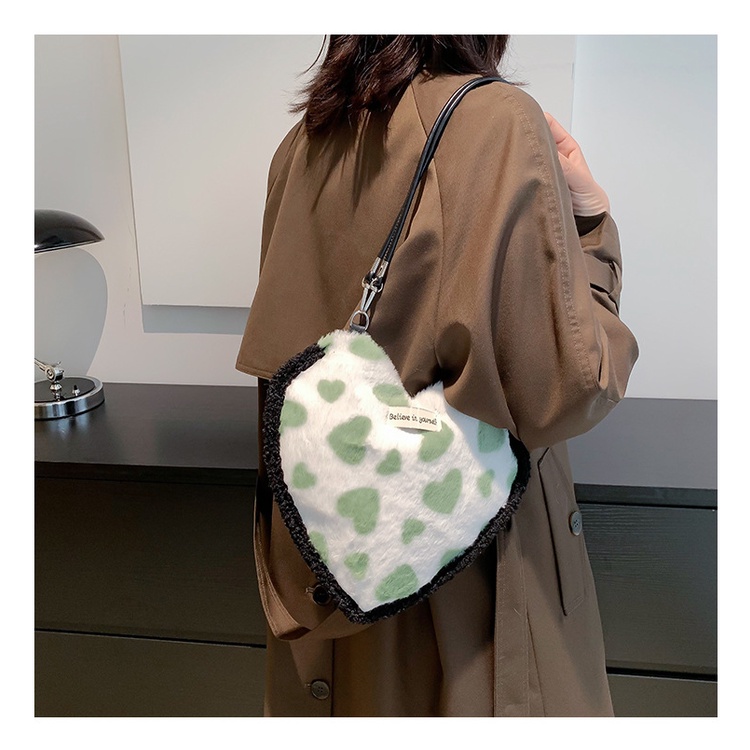 Túi Đeo JASMIN NOIR Chéo Vai Hình Trái Tim Đơn Giản Dành Cho Nữ