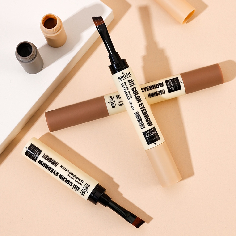 Kem Nhuộm Lông Mày Xixi 4 Màu Tùy Chọn Chống Nhòe Chống Thấm Nước Lâu Trôi Nhanh Khô