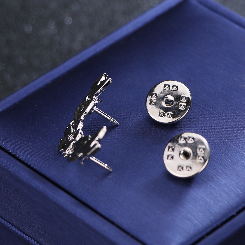 Ghim cài áo sơ mi EFAN màu vàng / bạc phong cách cổ điển thời trang cho nam nữ