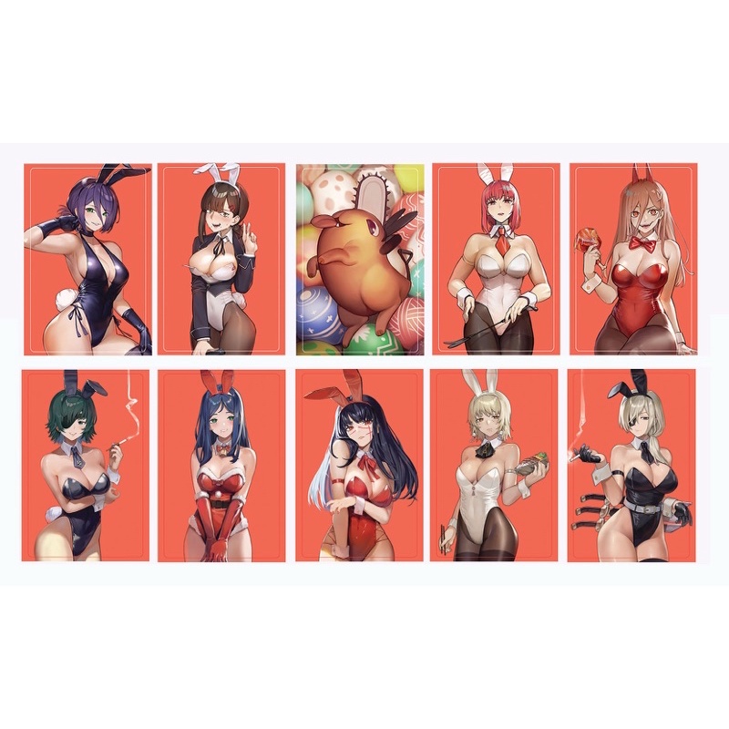 Card bo góc Chainsaw Man (10 mẫu)