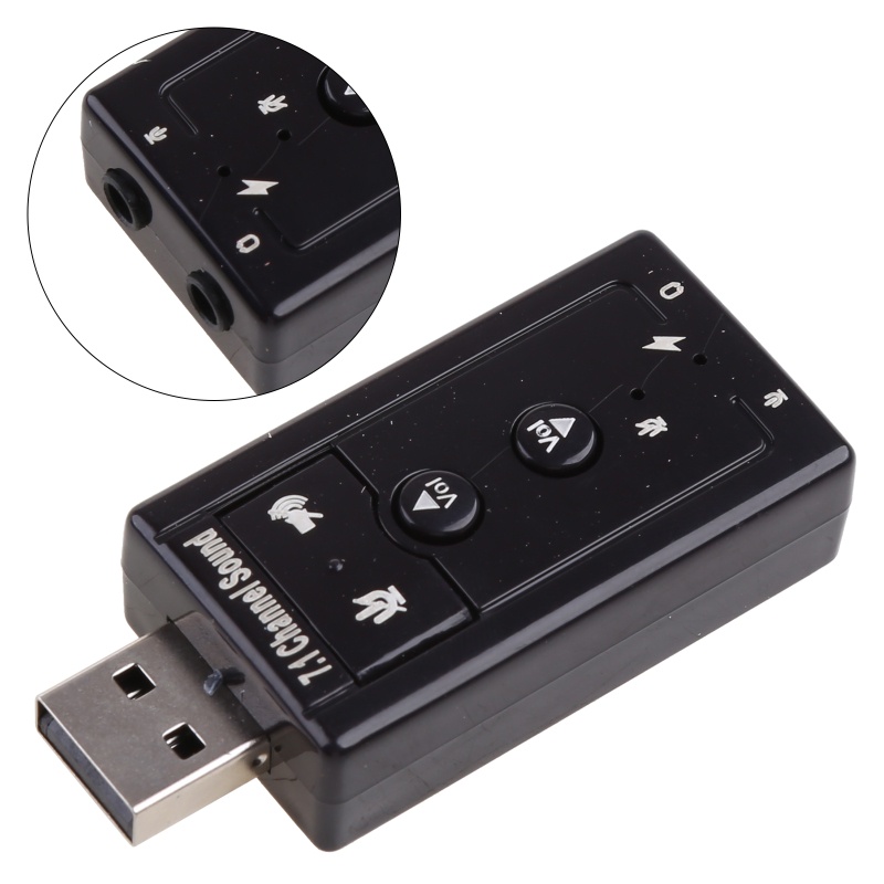 Thẻ Âm Thanh USB Thay Thế 7 1 Kênh 3D Cho Máy Tính