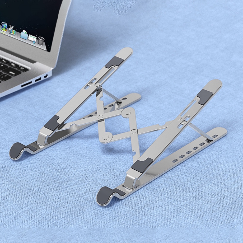 Giá Đỡ Laptop 11-17inch Bằng Hợp Kim Nhôm Có Thể Gập Lại Hình Hoa Hướng Dương