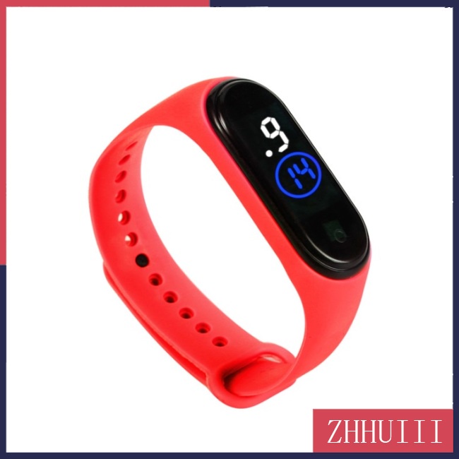 Đồng Hồ Led Điện Tử Dây Silicone Chạm Cảm Ứng Thời Trang Unisex