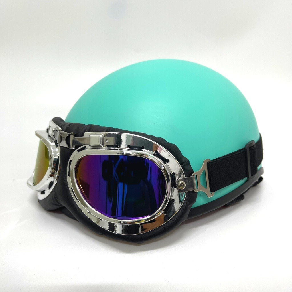 Mũ Bảo Hiểm Phượt Có Kính Phi Công Đi Kèm Siêu Đẹp