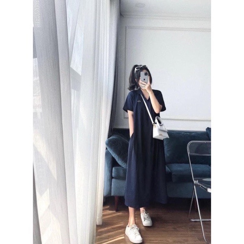 💥sỉ💥váy suông polo có khoá cho con ti-váy bầu