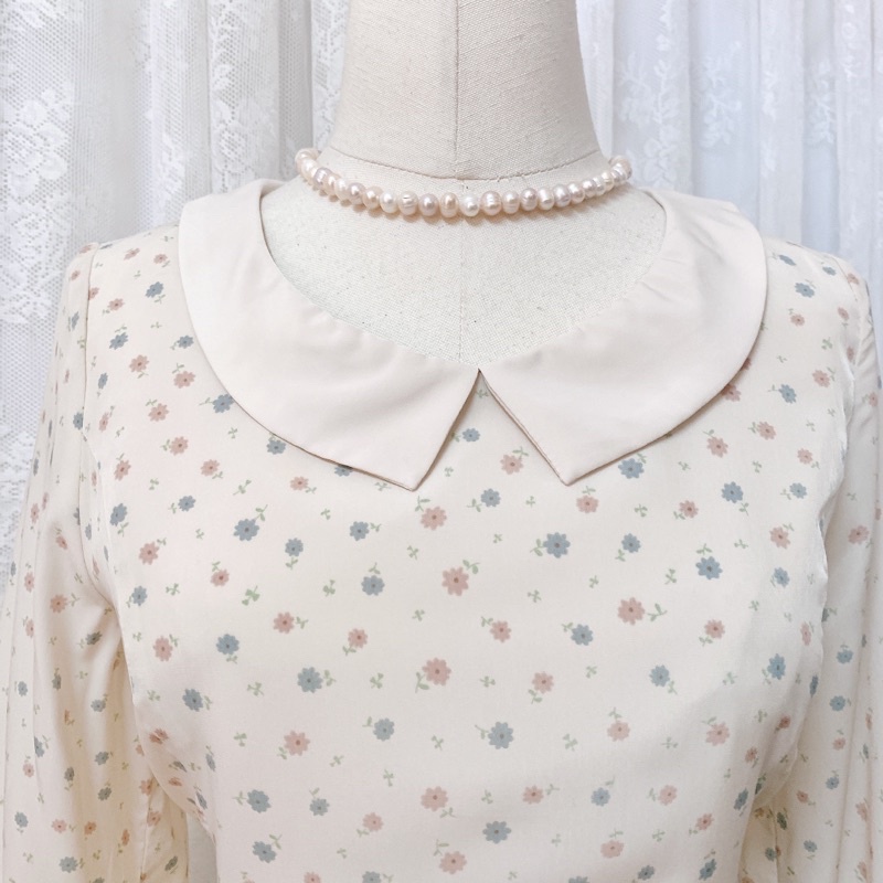 Đầm voan Nhật Earth Music & Ecology in hoa nhí pastel