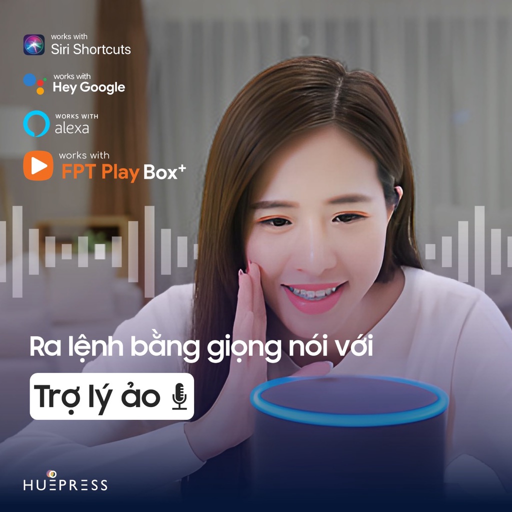 Bộ đèn led dây HuePress thông minh RGBCW WiFi/4G - 5050 10mm IP65, 16 triệu màu, nháy theo nhạc