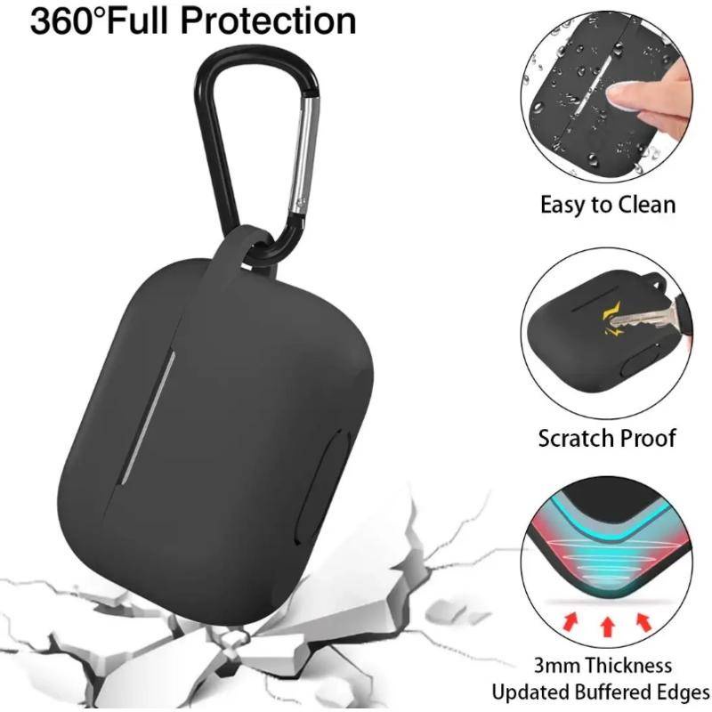 Vỏ Bảo Vệ Hộp Sạc Tai Nghe Airpods Pro 2 3 2 1 Pro Bằng Silicon Chống Sốc Có Móc Gài Tiện Dụng