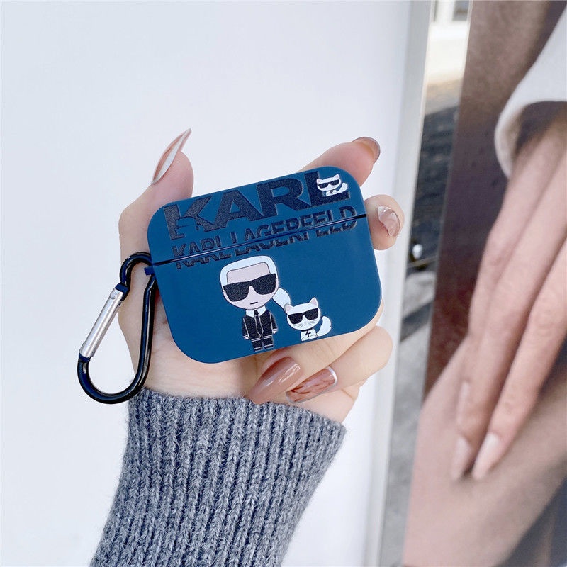 Airpods pro airpods 3 vỏ bảo vệ tai nghe cat karl thích hợp cho airpods1 2 3 pro case
